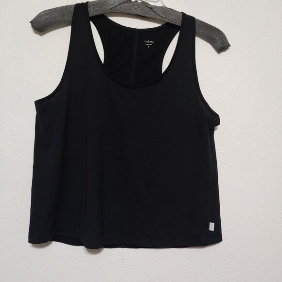 Johnny Was Calme Effect Racer Back Black Tank  NWOT - Picture 1 of 5